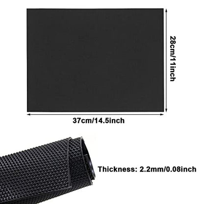 DUTWROY Sohlenplatte 2,2mm Fersenreparaturpad Gummi Sohlenpolster Schwarz Schuhsohlen Reparaturmaterial für Damen und Herren Schuhe
