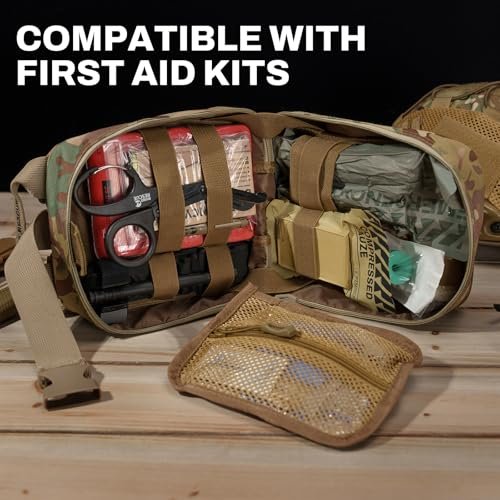 RHINO RESCUE Sterile Kompressen für Notfall-Wundverbände, Erste-Hilfe- und Trauma-Kit, 6er-Pack