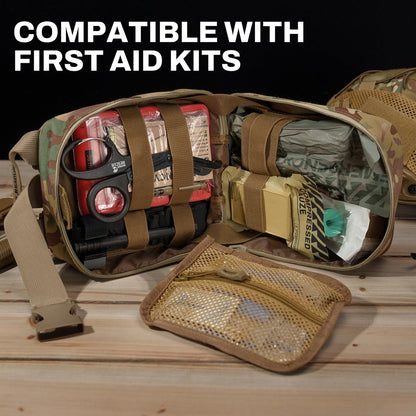 RHINO RESCUE Sterile Kompressen für Notfall-Wundverbände, Erste-Hilfe- und Trauma-Kit, 6er-Pack