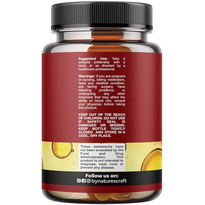 Isländisches Wildfang-Dorschleberöl Softgels – Omega-3-Fischöl mit EPA, DHA, Vitamin D & A, 1000 mg pro Portion – Burpless Kapseln für Herz-, Gelenk-, Gehirn- und Immununterstützung – 100 Stück