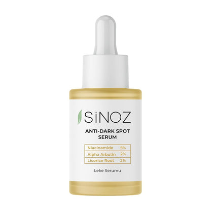 Sinoz Anti-Dark Spot Arbutin Skin Serum | Niacinamid 5% + Alpha Arbutin 2% | Verblasst dunkle Flecken & hellt ungleichmäßigen Hautton auf | Leicht & schnell einziehend | 30 ml