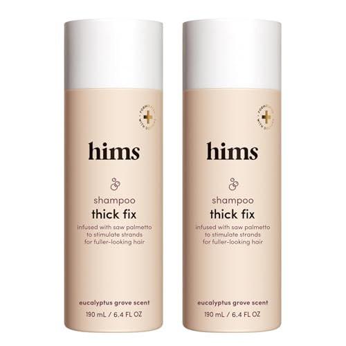 Hims Thick Fix Shampoo – Sägepalme für gesundes Haarwachstum & Verdickung – Kopfhautreinigung – Vegan, sulfatfrei & tierversuchsfrei – Eukalyptusduft, 2er-Pack 6,4 fl oz