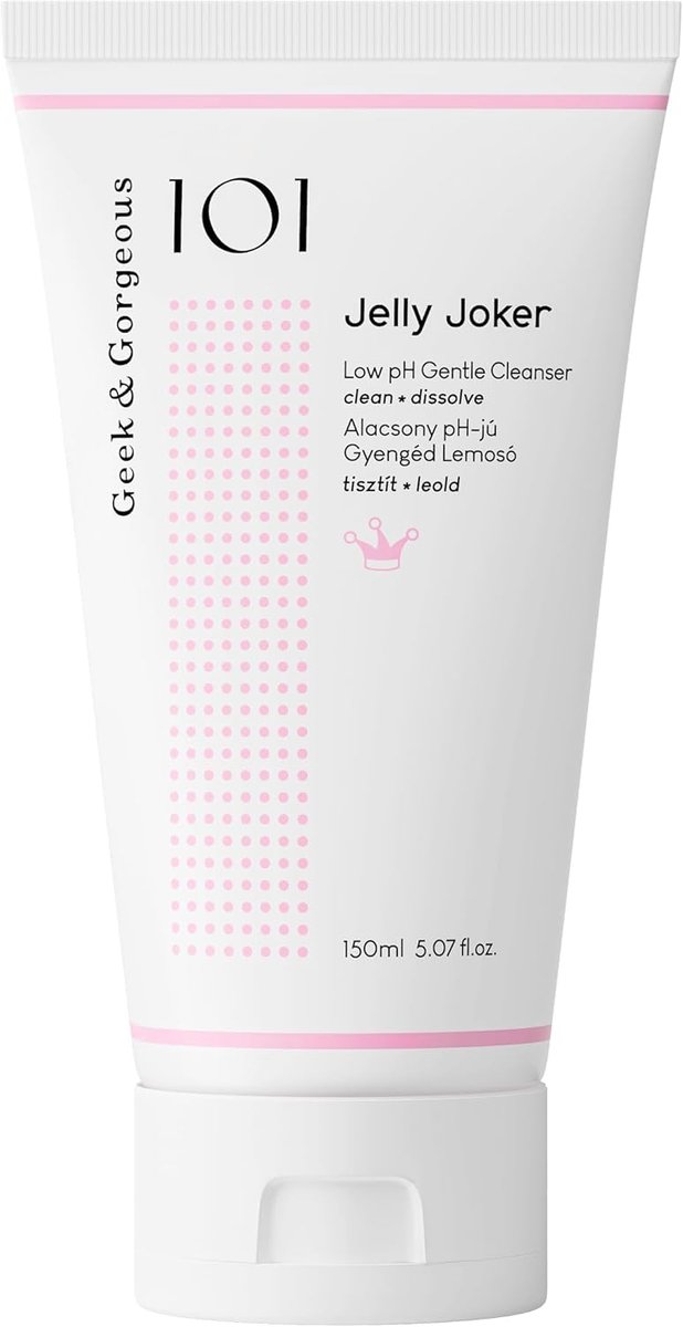 Geek & Gorgeous – Jelly Joker – Sanfter Gel-Reiniger und Make-up-Entferner – Nicht schäumend, niedriger pH-Wert, feuchtigkeitsspendend – Für alle Hauttypen, auch empfindliche – 150 ml