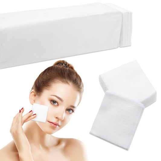 Leelosp 600 Stück 2 x 2 Einweg-Ästhetiktücher Vlies-Gesichtstücher Weiche Quadrate für Salon, Make-up-Entfernung und Produktanwendung