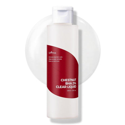 ISNTREE Chestnut BHA 2% Clear Liquid – Mildes Peeling-Toner mit Kastanien- & Salicylsäure für tiefenwirksame Porenpflege, 100 ml