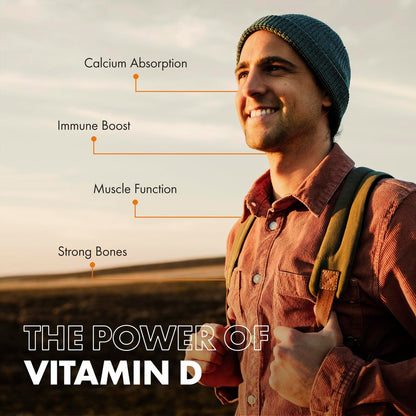 Incite Nutrition Vitamin D 5000 IE – 400 Premium Vitamin D3 Mikrotabletten zum Schlucken – Hochdosiertes Cholecalciferol VIT D3 5000 IE – Vegetarisches Nahrungsergänzungsmittel – Hergestellt in Großbritannien