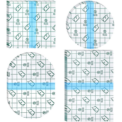 Nuanchu 48 Stücke Transparente Wundauflage, wasserdichtes Pflaster, Hautdressingband, transparente Folie, Abdeckband für Schwimmen