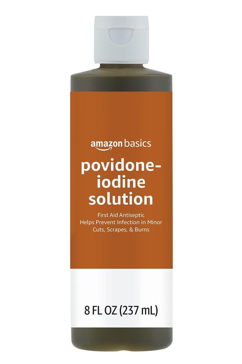 Erste Hilfe Antiseptikum mit 10% Povidon-Iod-Lösung zur Wundreinigung und Infektionsschutz, 8 fl oz (237 ml), 1er-Pack