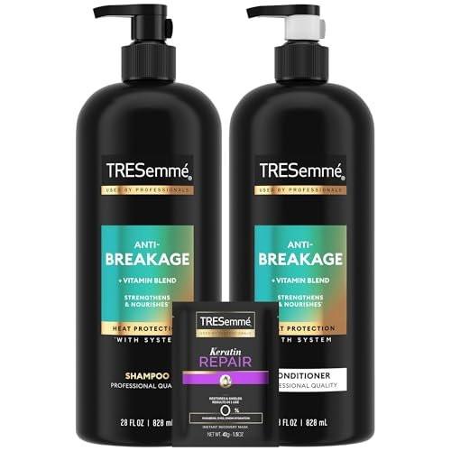 TRESemmé Shampoo & Conditioner Anti-Bruch + Keratin Maske – Stärkende Pflege für trockenes, geschädigtes Haar (2er-Pack, 28 Fl Oz)