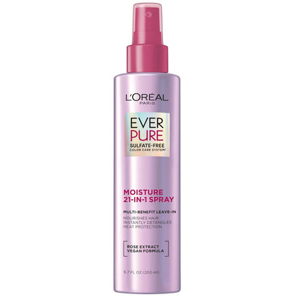 L'Oréal Paris EverPure 21-in-1 Leave-In Conditioner Spray – Sulfatfrei, Vegan, 200 ml