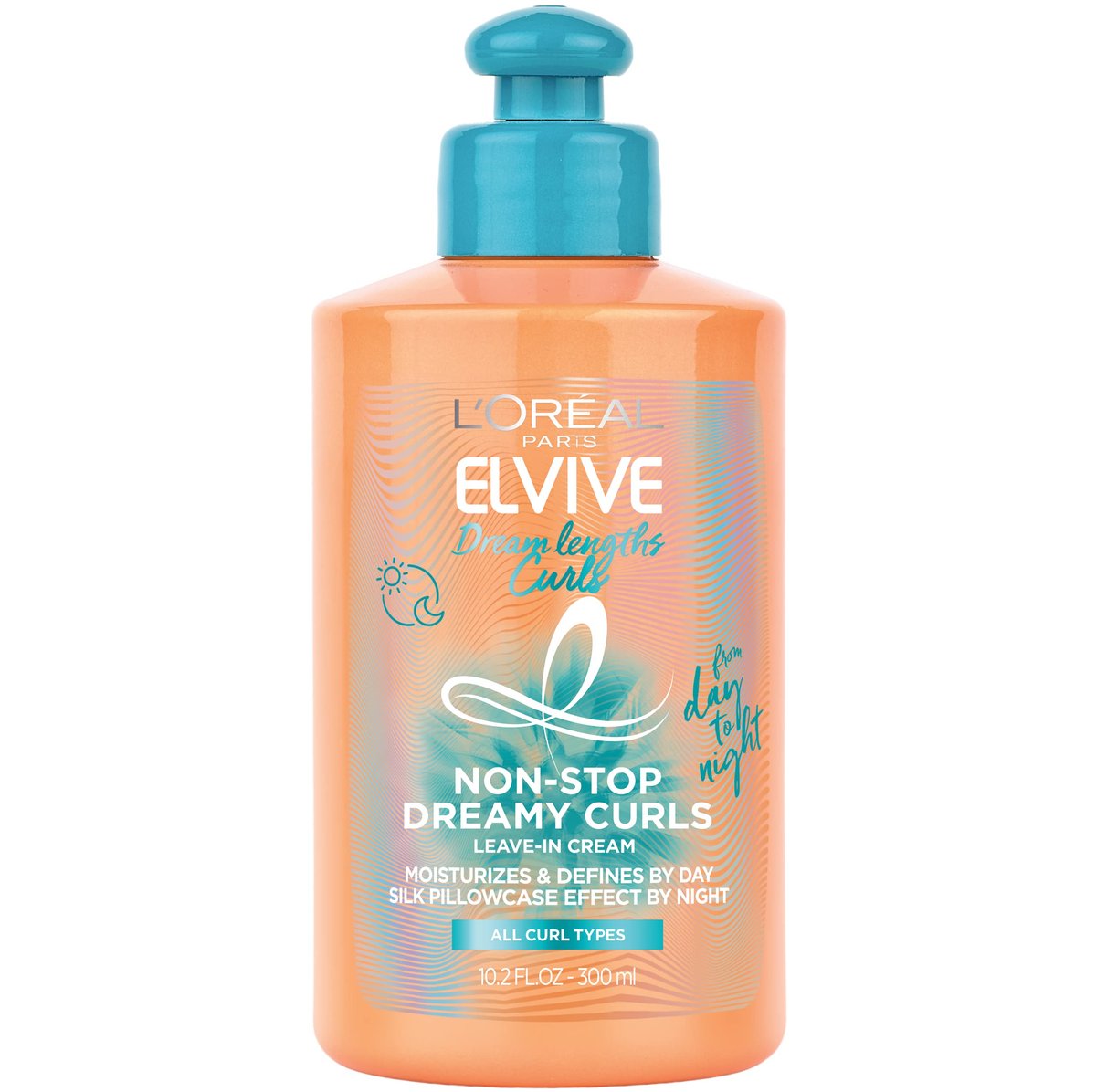 L'Oréal Paris Elvive Dream Lengths Curls Non-Stop Dreamy Curls Leave-in Conditioner – Pflegender Leave-in Conditioner für Locken und Wellen, mit Hyaluronsäure und Rizinusöl, 300 ml