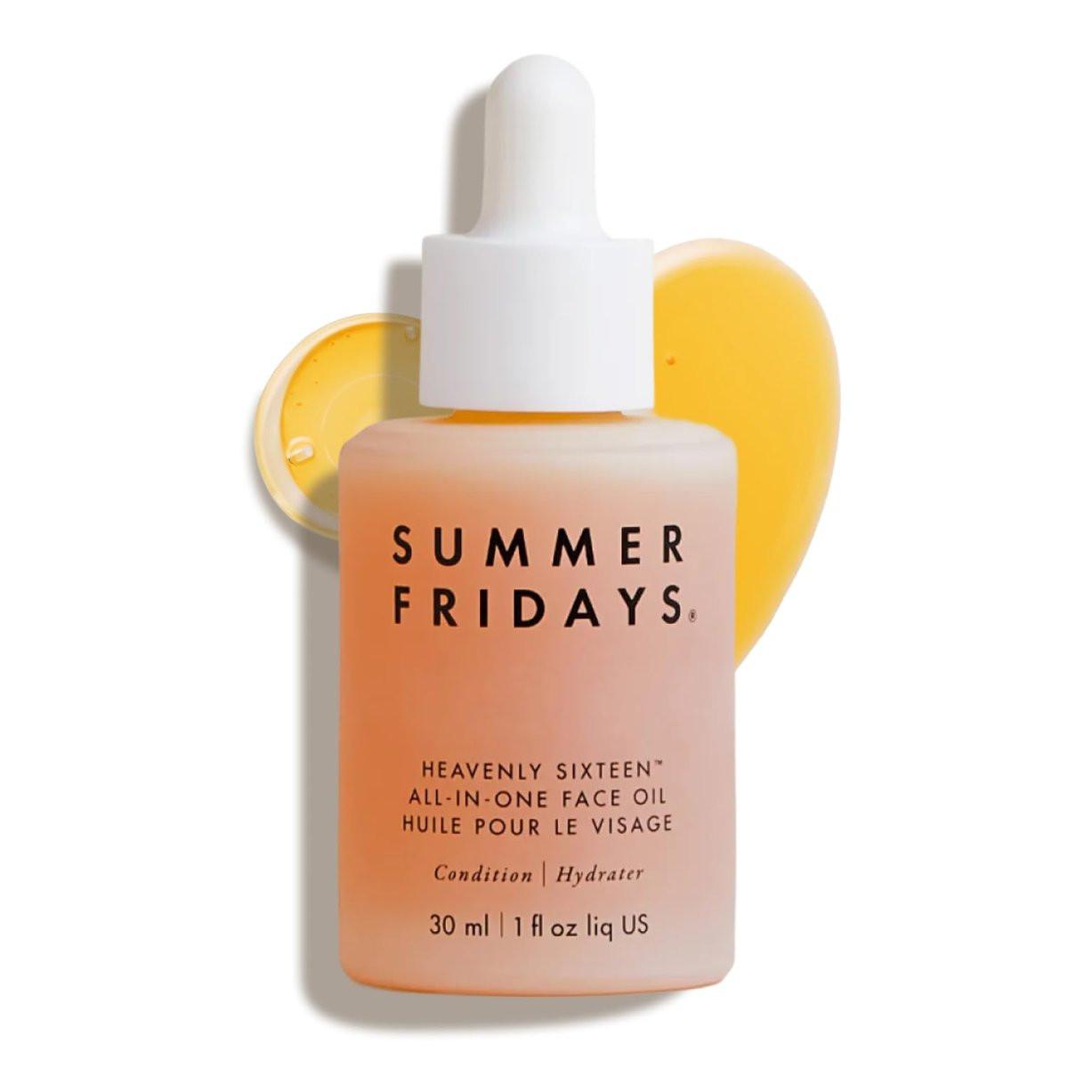 Summer Fridays Heavenly Sixteen Gesichtsöl – Feuchtigkeitsspendendes Gesichtsöl für trockene Haut mit 16 nicht komedogenen Ölen (30 ml)