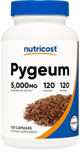 Nutricost Pygeum Extrakt 120 Kapseln – 120 Portionen pro Flasche – Vegan, GVO-frei und glutenfrei