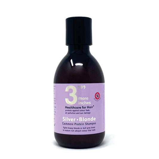 3'''More Inches Silver Blonde Shampoo - Farbkorrigierendes Lila Shampoo für blondes Haar - gegen Gelbstich und Messing-Töne - mit violetten Pigmenten - sulfatfrei - Haarpflege von Michael Van Clarke