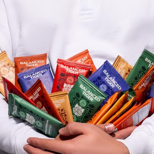 Balanced Tiger Vegan Protein Bars mit funktionellen Pilzen | Löwenmähne, Shitake, Reishi & Maitake | 6 Riegel Probierpaket