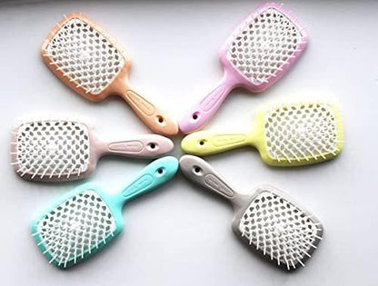 Janeke Superbrush – Türkis – Hochwertige Haarbürste mit Nylonborsten