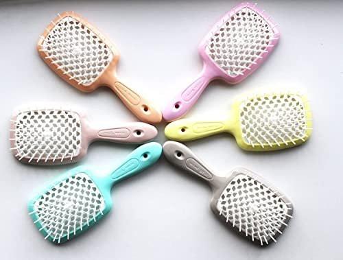 Janeke Superbrush – Türkis – Hochwertige Haarbürste mit Nylonborsten