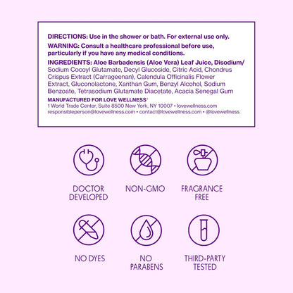 Love Wellness pH-Balance-Reiniger | Femininwaschgel | Duftfrei | Intimwaschgel für ausgeglichenen pH-Wert, Intimhygiene & Gesundheit | Nicht reizend mit Aloe Vera für empfindliche Haut | 150 ml