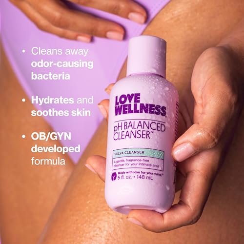 Love Wellness pH-Balance-Reiniger | Femininwaschgel | Duftfrei | Intimwaschgel für ausgeglichenen pH-Wert, Intimhygiene & Gesundheit | Nicht reizend mit Aloe Vera für empfindliche Haut | 150 ml