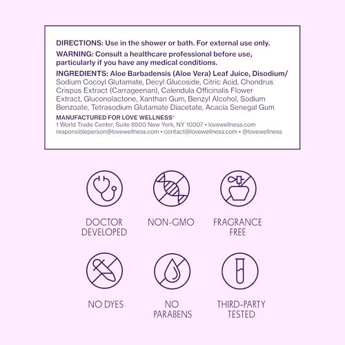 Love Wellness pH-Balance-Reiniger | Femininwaschgel | Duftfrei | Intimwaschgel für ausgeglichenen pH-Wert, Intimhygiene & Gesundheit | Nicht reizend mit Aloe Vera für empfindliche Haut | 150 ml