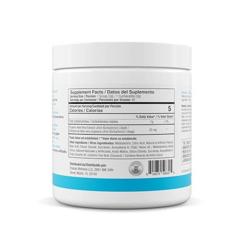 Yes You Can! Aloe Vera Pulvergetränk – Mango-Geschmack, 40 Portionen – Hydrationsbooster mit reinem Bio-Aloe-Vera-Extrakt – Antioxidantienreich – Hergestellt in den USA