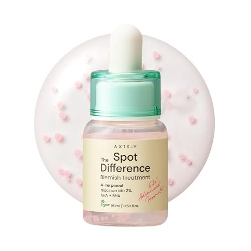 AXIS-Y Spot The Difference Blemish Spot Treatment – 4-Terpineol 2% Niacinamide AHA BHA – Vegan Koreanische Hautpflege Gesichtsserum (15 ml)