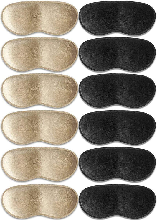 Dr. Foot Ferseneinlagen für Damen und Herren – Selbstklebende Fersenpolster verhindern Rutschen, Reiben, Blasen und Fußschmerzen – verbessert die Passform von Schuhen (Multicolor – 6 Paare)