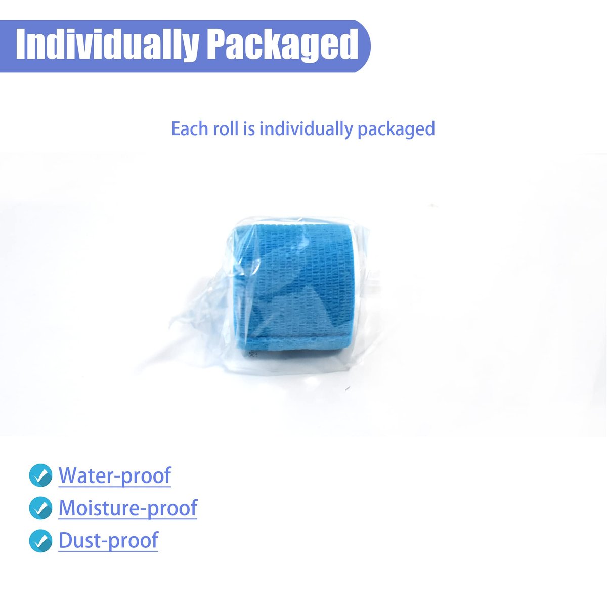 Gondiane 9er-Pack 2" x 5 Yards Selbstklebende Bandage, Selbstklebende Wickel für Knöchel, Handgelenk, Finger, Sport, Atmungsaktives Kohäsivband für Haustiere (Mehrfarben)