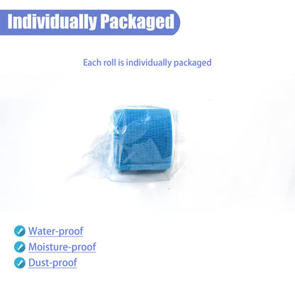 Gondiane 9er-Pack 2" x 5 Yards Selbstklebende Bandage, Selbstklebende Wickel für Knöchel, Handgelenk, Finger, Sport, Atmungsaktives Kohäsivband für Haustiere (Mehrfarben)
