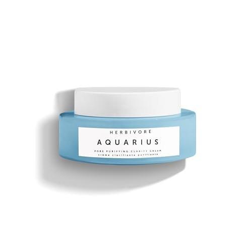 HERBIVORE Aquarius Porenverfeinernde Klarheitscreme – Tägliche Feuchtigkeitscreme mit BHA für saubere Poren & ausgeglichene ölige Haut, sanftes, mattes Finish, pflanzlich, vegan, tierversuchsfrei, 50 ml / 1,7 oz