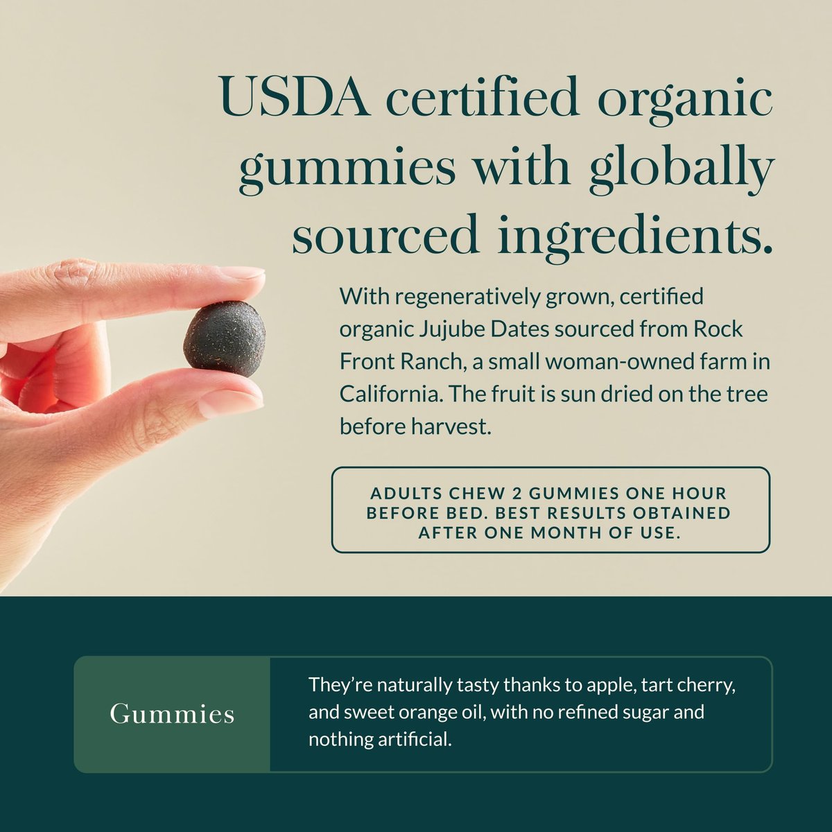 Gaia Herbs Sleep Gummies – Schlafunterstützung* mit Ashwagandha, Reishi-Pilz & Passionsblume – USDA Bio, Nicht-GMO, Glutenfrei – Kirsche-Orange – 40 vegane Gummis (20 Portionen)