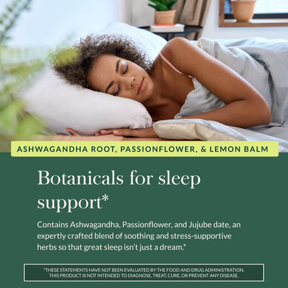 Gaia Herbs Sleep Gummies – Schlafunterstützung* mit Ashwagandha, Reishi-Pilz & Passionsblume – USDA Bio, Nicht-GMO, Glutenfrei – Kirsche-Orange – 40 vegane Gummis (20 Portionen)