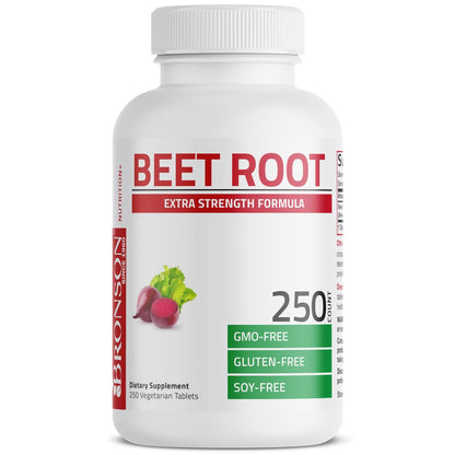 Bronson Rote Beete Extra Stärke, Non-GMO, 250 Vegetarische Tabletten