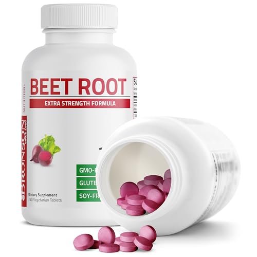 Bronson Rote Beete Extra Stärke, Non-GMO, 250 Vegetarische Tabletten