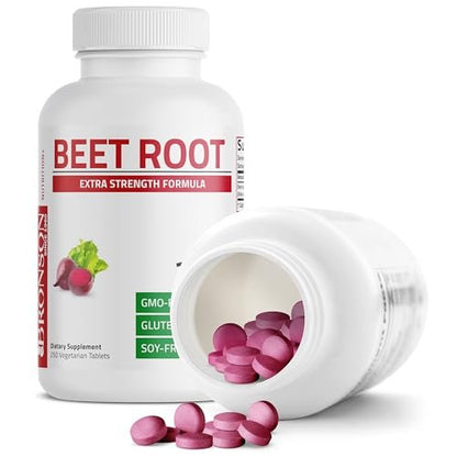 Bronson Rote Beete Extra Stärke, Non-GMO, 250 Vegetarische Tabletten