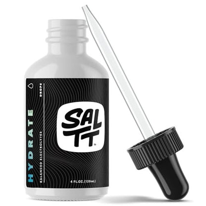 SALTT - Hydrate (4 oz) - Elektrolyt-Tropfen - Energie-Boost - Natrium, Kalium, Magnesium, Zink, Kupfer - Ungeschmackvoll - Ultra Low Carb - Zuckerfrei, Vegan, Glutenfrei, Nicht GVO - Von Keto Chow