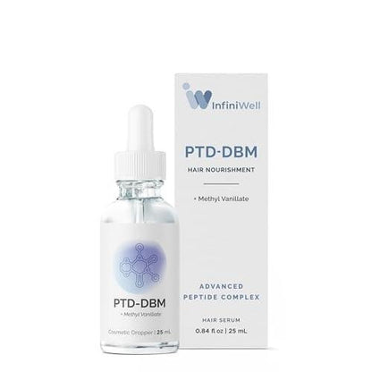 InfiniWell PTD-DBM Peptid-Haarserum für volleres Haar – Kopfhautbehandlung für sichtbares Wachstum und Follikelerneuerung – Stärkung der Wiederherstellung, Strähnenintegrität und optimaler Dichte (25 ml)