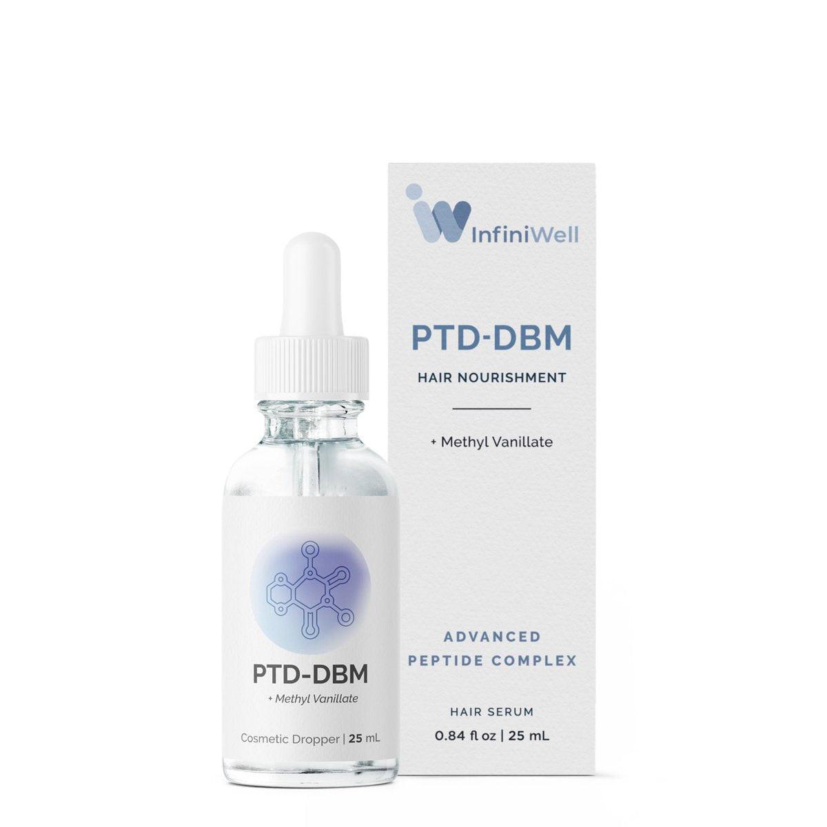 InfiniWell PTD-DBM Peptid-Haarserum für volleres Haar – Kopfhautbehandlung für sichtbares Wachstum und Follikelerneuerung – Stärkung der Wiederherstellung, Strähnenintegrität und optimaler Dichte (25 ml)
