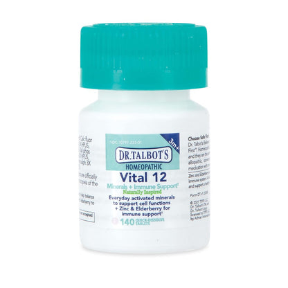 Dr. Talbot's Vital 12 Tabletten – Natürlich inspirierte Mineralien & Immununterstützung, schnell lösliche Tabletten, 140 Stück