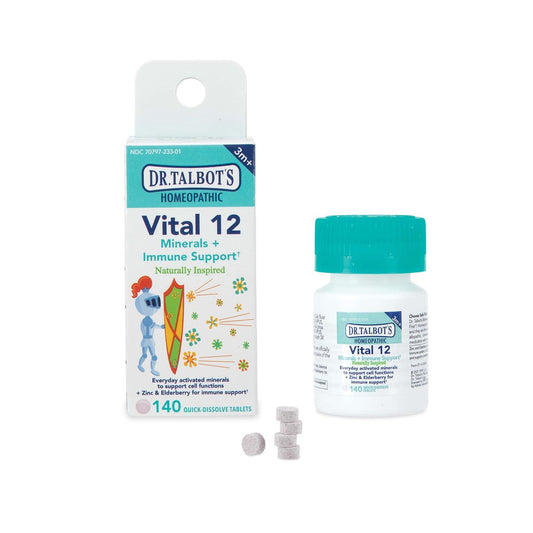 Dr. Talbot's Vital 12 Tabletten – Natürlich inspirierte Mineralien & Immununterstützung, schnell lösliche Tabletten, 140 Stück