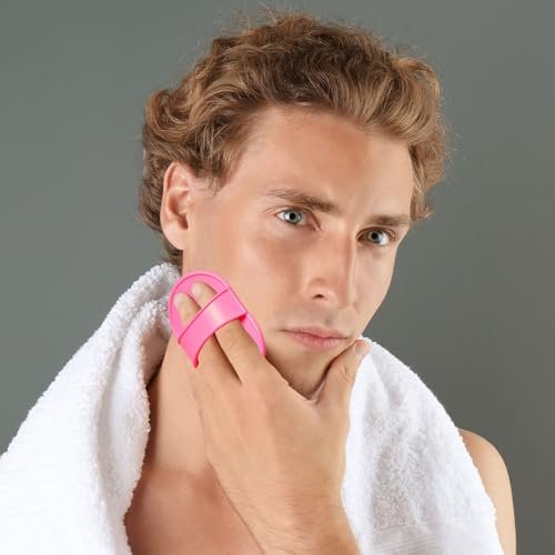 Chengu 62-teiliges Kristallbeine und Gesichtshaarentfernungs-Kit für Frauen - 2 Größen Smooth Away Pads, 60 feine Peeling-Schleifpapiere für Lippen- und Hautpflege (Pink, Schwarz)