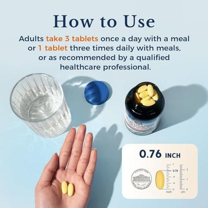 Vitalitown Glucosamin Chondroitin MSM | Kollagen, Boswellia, Kurkuma, Hyaluronsäure, Bromelain | Triple Action+ Formel | 12 Inhaltsstoffe | 90 Tabletten, Ohne Schalentiere