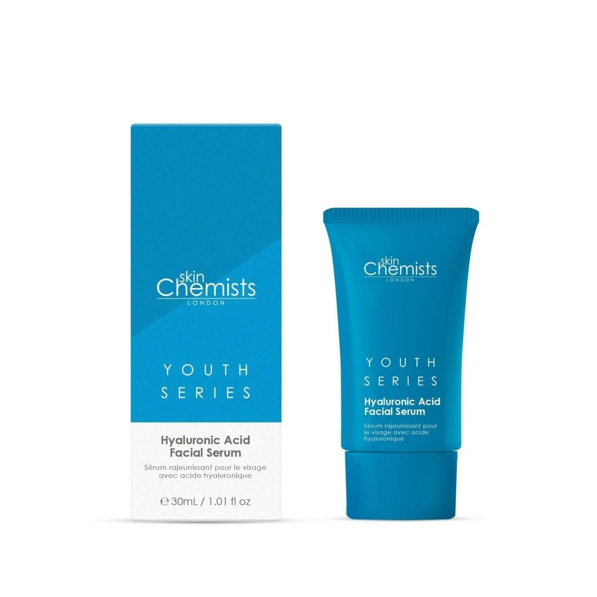 skinChemists Hyaluronsäure-Gesichtsserum mit 1,5% Hyaluronsäure, Aloe Vera, natürlichem Vitamin E | Schutz vor feinen Linien und Falten | 30 ml