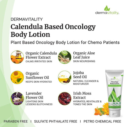 UltimateVitality Oncology Creme für Chemo-Patienten – Natürliche, organische Chemo-Lotion, paraben- und phthalatfrei, feuchtigkeitsspendend für empfindliche und gereizte Haut – 170 g
