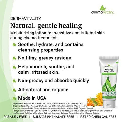 UltimateVitality Oncology Creme für Chemo-Patienten – Natürliche, organische Chemo-Lotion, paraben- und phthalatfrei, feuchtigkeitsspendend für empfindliche und gereizte Haut – 170 g
