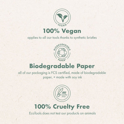 EcoTools Buff + Polish Badebürste – Lange Handbürste für Rücken & schwer erreichbare Stellen, Peelingbürste für sanfte Reinigung & Toten Hautentfernung, umweltfreundlich, vegan, 1 Stück