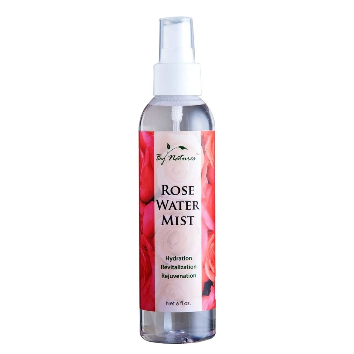 By Natures Rosenwasser-Spray – Feuchtigkeitsspray für Gesicht und Körper, 1 Unze