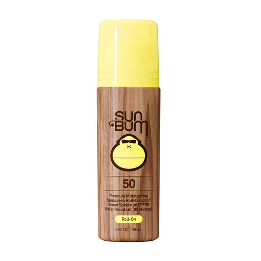 Sun Bum Original SPF 50 Roll-On Sonnencreme für den Körper – Breitband-Feuchtigkeitssonnencreme mit Vitamin E – Hawaii 104 Act konform (ohne Octinoxat & Oxybenzon) – Reisegröße – 3 oz