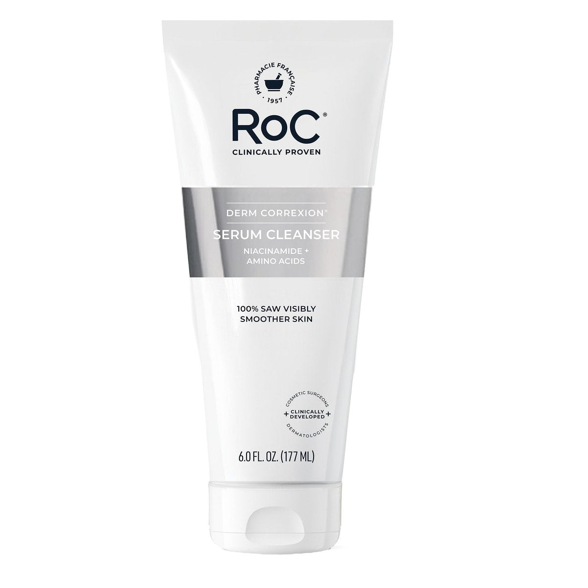 RoC Retinol Correxion Tiefenwirksames Anti-Falten Gesichtsreinigungsmittel mit Niacinamid, Make-up Entferner, augenärztlich getestet, 177 ml