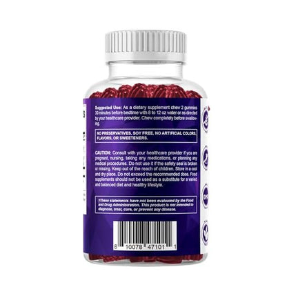 Vitamatic Melatonin 20mg Gummies für Erwachsene, 30 Portionen - 60 Stück - Nicht gewohnheitsbildendes Nahrungsergänzungsmittel (2er-Pack)